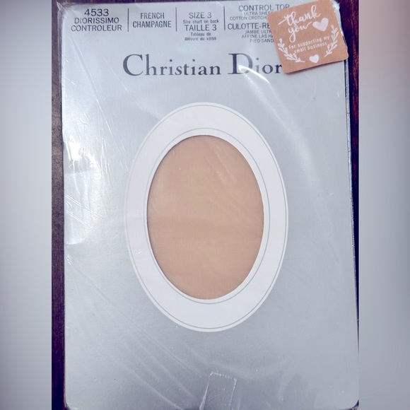 7pc โCHRISTIAN DIORโ VTG LADIES Sheer Pantyhose Socks +Controlled Top Pantyhose - Picture 6 of 16